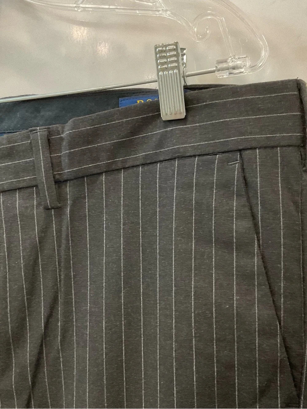 POLO Ralph Lauren Stretch Straight Fit CHARCOAL PINSTRIPE Pants size 38 - 30 T72